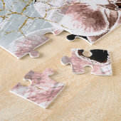 Mooie orchidee, stijlvolle floranje legpuzzel (Zijkant)