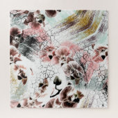 Mooie orchidee, stijlvolle floranje legpuzzel (Horizontaal)