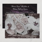 Mooie orchideeën en Rozen Kaart (Voorkant / Achterkant)