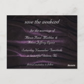 Mooie orchideeën en Rozen Sla de datum op Briefkaart (Achterkant)