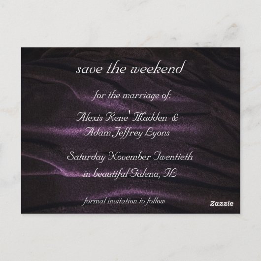 Mooie orchideeën en Rozen Sla de datum op Briefkaart (Achterkant)