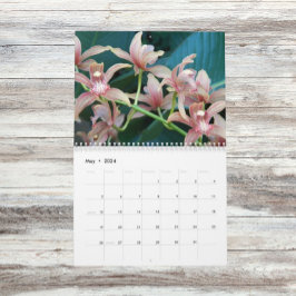 Mooie orchideeën Floral fotografisch Kalender