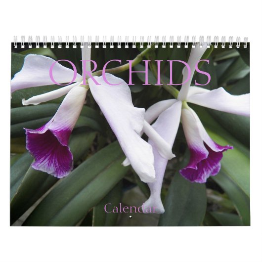 Mooie orchideeën Floral fotografisch Kalender (Hoes)