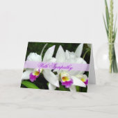 Mooie Orchids Sympathy Card Kaart (Voorkant)