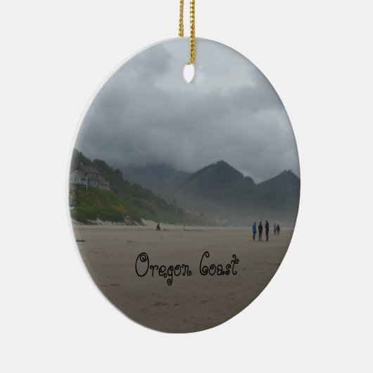 Mooie Oregon Coast Cannon Beach Keramisch Ornament (Rechts)
