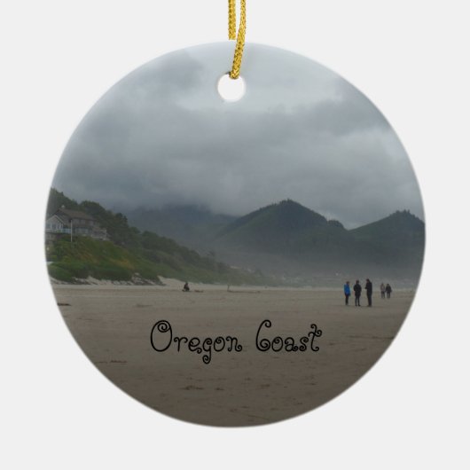 Mooie Oregon Coast Cannon Beach Keramisch Ornament (Voorkant)