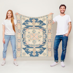 Mooie Oriëntaalse Antieke Kilim Vloerkleed Fleece Deken