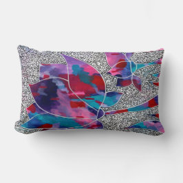 Mooie Oriental Lotus Flowers Originele Kunst Kussen