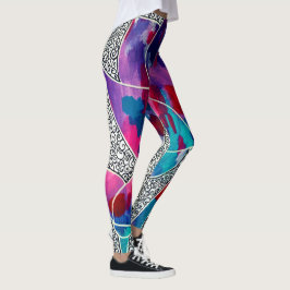 Mooie Oriental Lotus Flowers Originele Kunst Leggings
