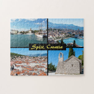 Mooie oriëntatiepunten in Split - Kroatië, Europa Legpuzzel