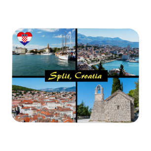 Mooie oriëntatiepunten in Split - Kroatië, Europa Magneet