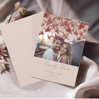 Mooie Origami papier kraan foto Save the Date