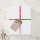 Mooie Origami papier kraan rood dank u Cadeaulabel (Met Touw)