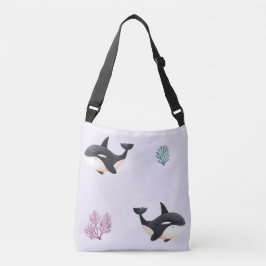 Mooie Orka Walvis Patroon Oceaan Zeeleven Kinderka Crossbody Tas