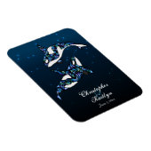 Mooie orka walvissen bruiloft magneet (Rechterzijde)