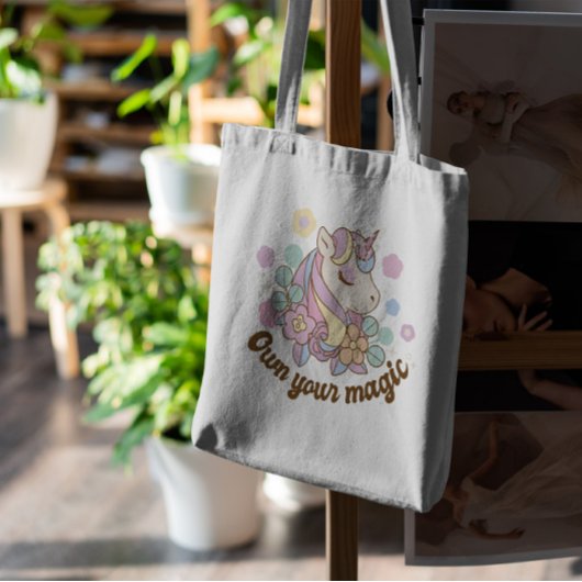 Mooie orn met bloemen tote bag