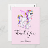 Mooie orn met regenboogmane bedankt briefkaart (Voorkant / Achterkant)