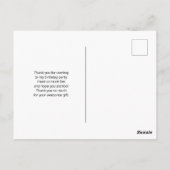 Mooie orn met regenboogmane bedankt briefkaart (Achterkant)