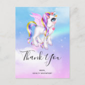 Mooie orn met regenboogmane bedankt briefkaart (Voorkant)