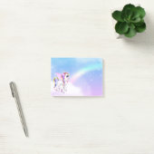 Mooie orn met regenboogmane post-it® notes (Kantoor)
