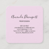 Mooie orn met regenboogmane vierkante visitekaartje (Achterkant)