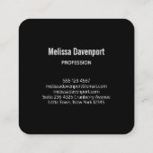 Mooie orn met regenboogmane vierkante visitekaartje (Achterkant)