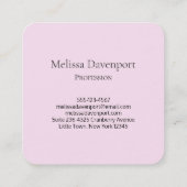 Mooie orn met regenboogmane vierkante visitekaartje (Achterkant)