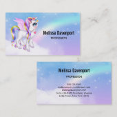 Mooie orn met regenboogmane visitekaartje (Voorkant / Achterkant)