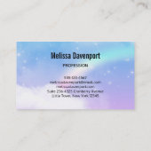 Mooie orn met regenboogmane visitekaartje (Achterkant)