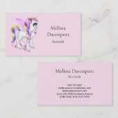 Mooie orn met regenboogmane visitekaartje (Voorkant / Achterkant)