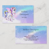 Mooie orn met regenboogmane visitekaartje (Voorkant / Achterkant)