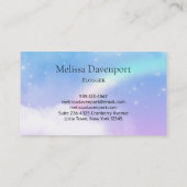 Mooie orn met regenboogmane visitekaartje (Achterkant)