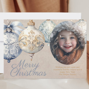 Mooie  Ornament foto Feestdagenkaart