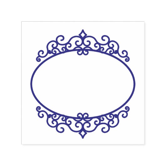 Mooie Ornamenten Circle Scrapbooking Zelfinktende Stempel (Design)