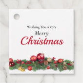 Mooie Ornamenten van de kerstvakantie Bedankjes Labels (Voorkant)