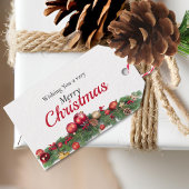 Mooie Ornamenten van de kerstvakantie Cadeaulabel