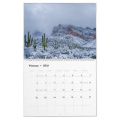 Mooie Oro Valley grote twee pagina's kalender (Feb 2026)
