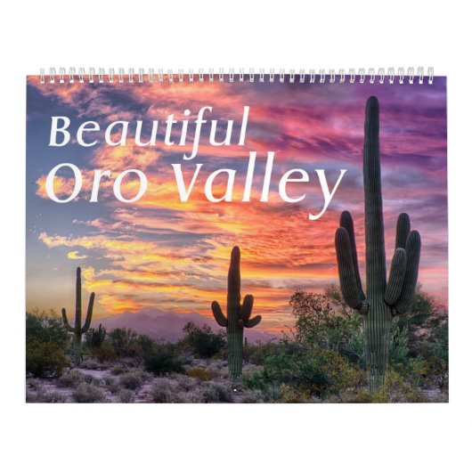 Mooie Oro Valley grote twee pagina's kalender (Hoes)