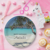 Mooie orthodoxe strande oceaanparadijsdag papieren bordje (Feest)