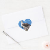 Mooie Osprey Hawk Heart Sticker (Envelop)