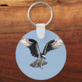 Mooie Osprey-vogel op zoek naar prooi Sleutelhanger (Voorkant)