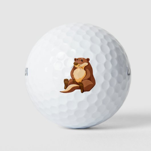 Mooie otter golfballen (Voorkant)