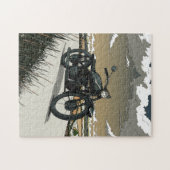 Mooie Oude Antieke Motorfiets Legpuzzel (Horizontaal)