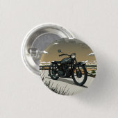 Mooie Oude Antieke Motorfiets Ronde Button 3,2 Cm (Voorkant /achterkant)