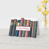 Mooie oude  boeken, boekenkaart kaart (Gele Bloem)