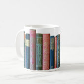 Mooie oude boeken, boekenwerven koffiemok (Voorkant links)