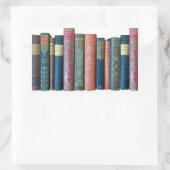 Mooie oude  boeken, boekenwerven rechthoekige sticker (Tas)