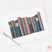 Mooie oude  boeken, boekenwerven rechthoekige sticker (Envelop)