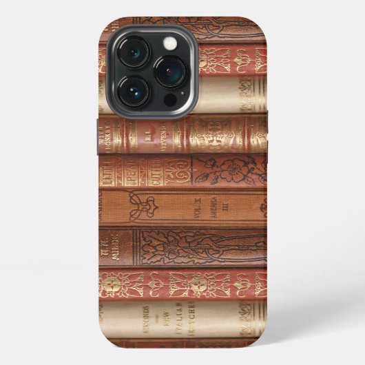 Mooie oude boekencijnen iPhone hoesje (Achterkant)