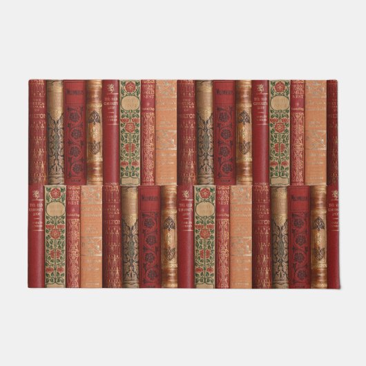 Mooie oude boekencijnen (Roos) Deurmat (Voorkant)